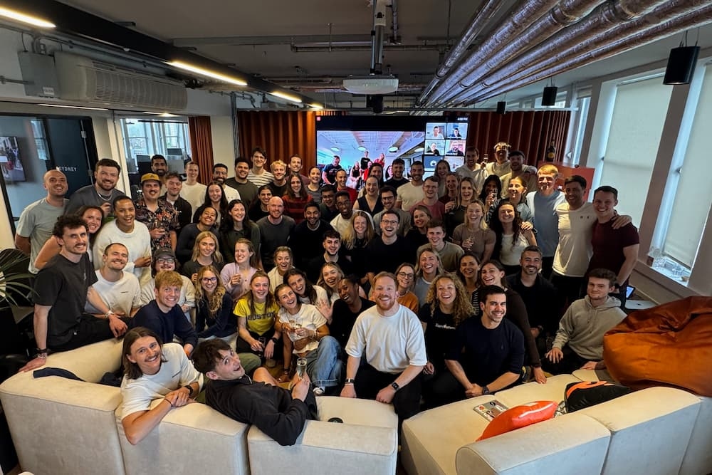 The Runna team in our amazing London office!