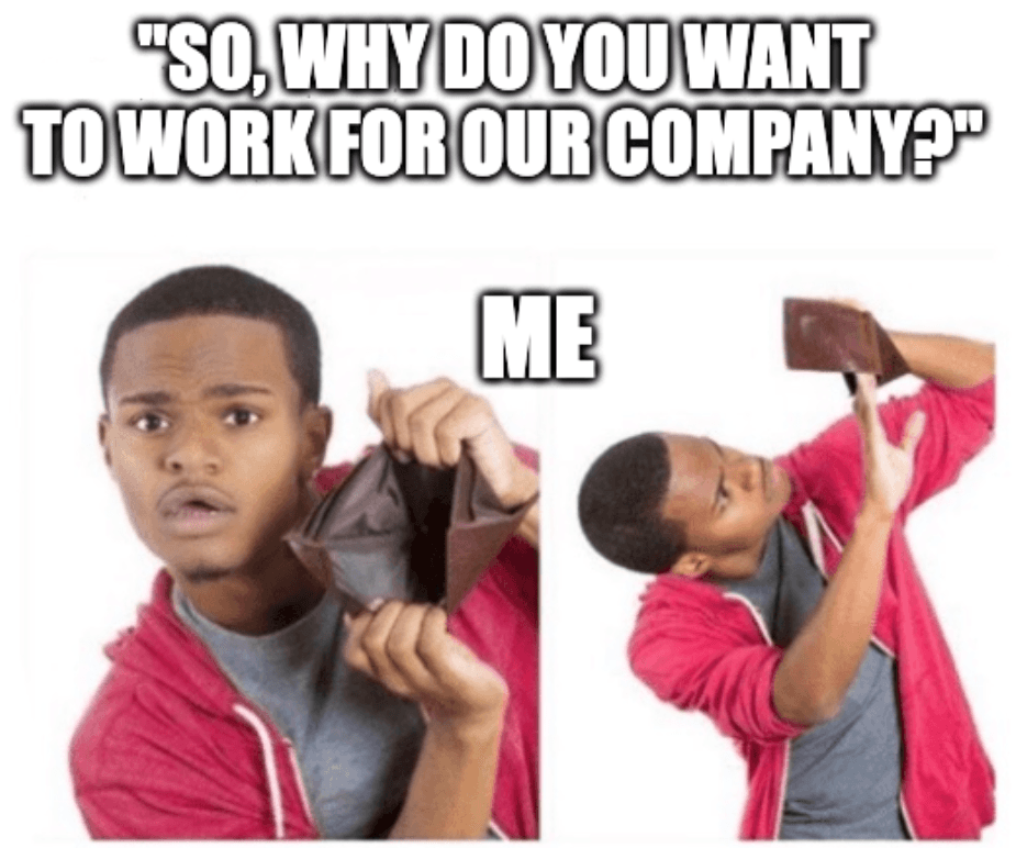 Person having an empty wallet