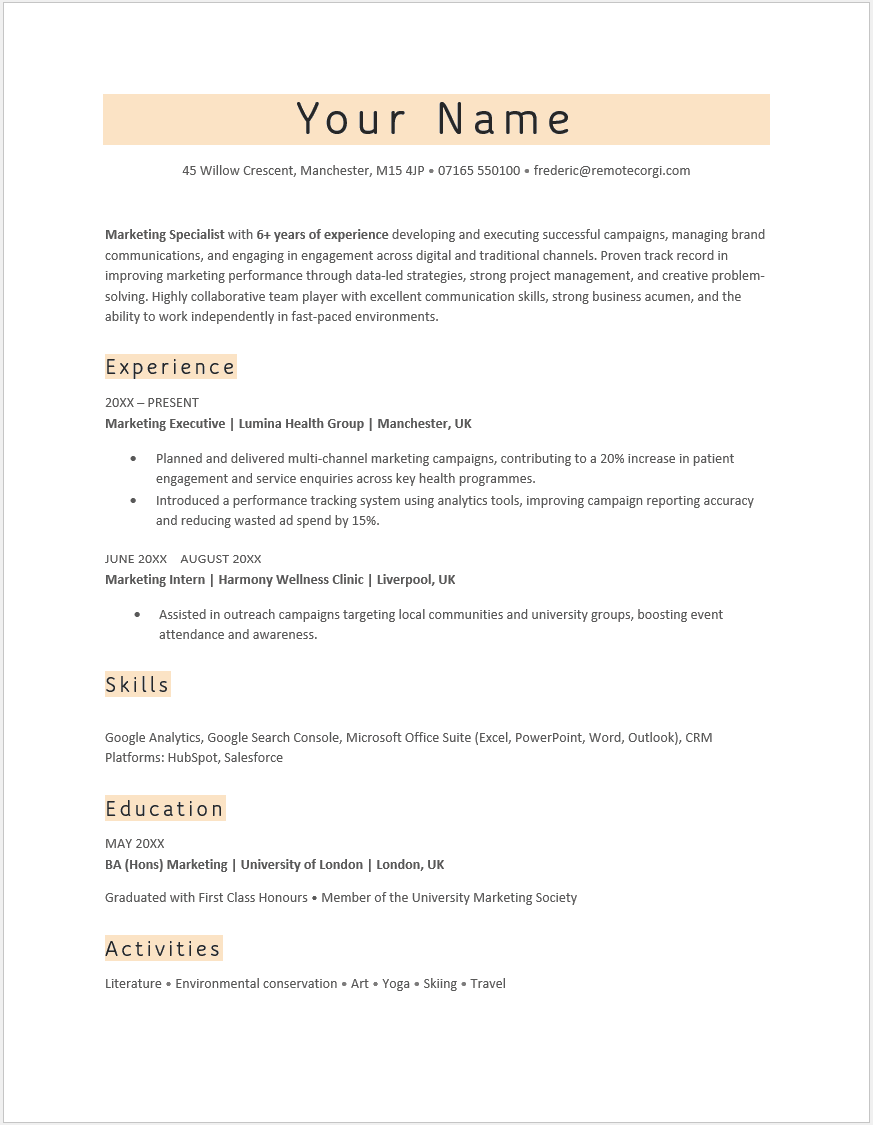 Preview of Marketing