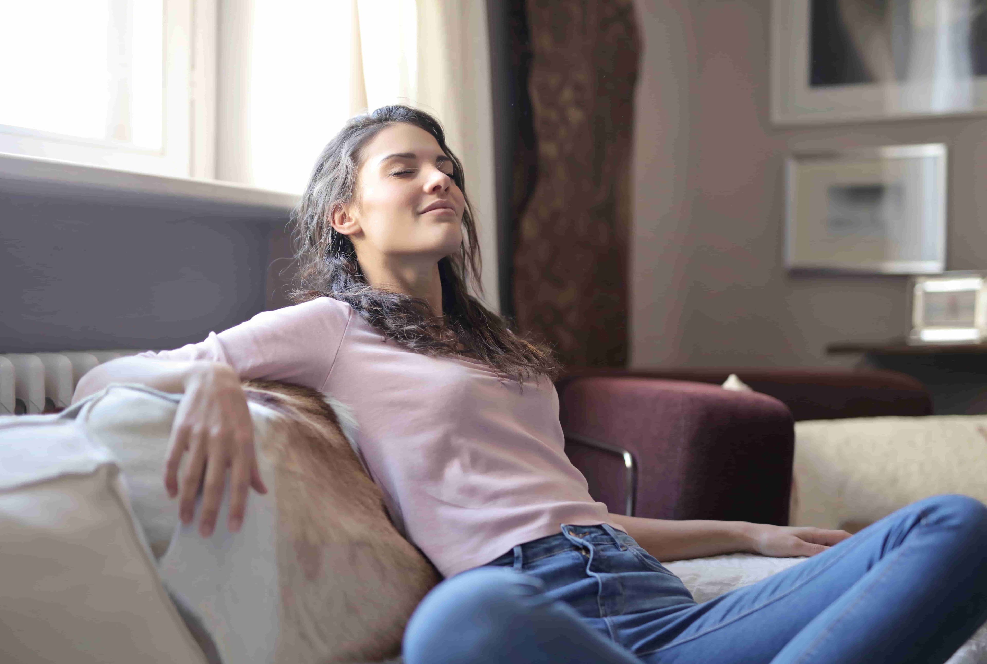 Calming nerves with meditation before an interview